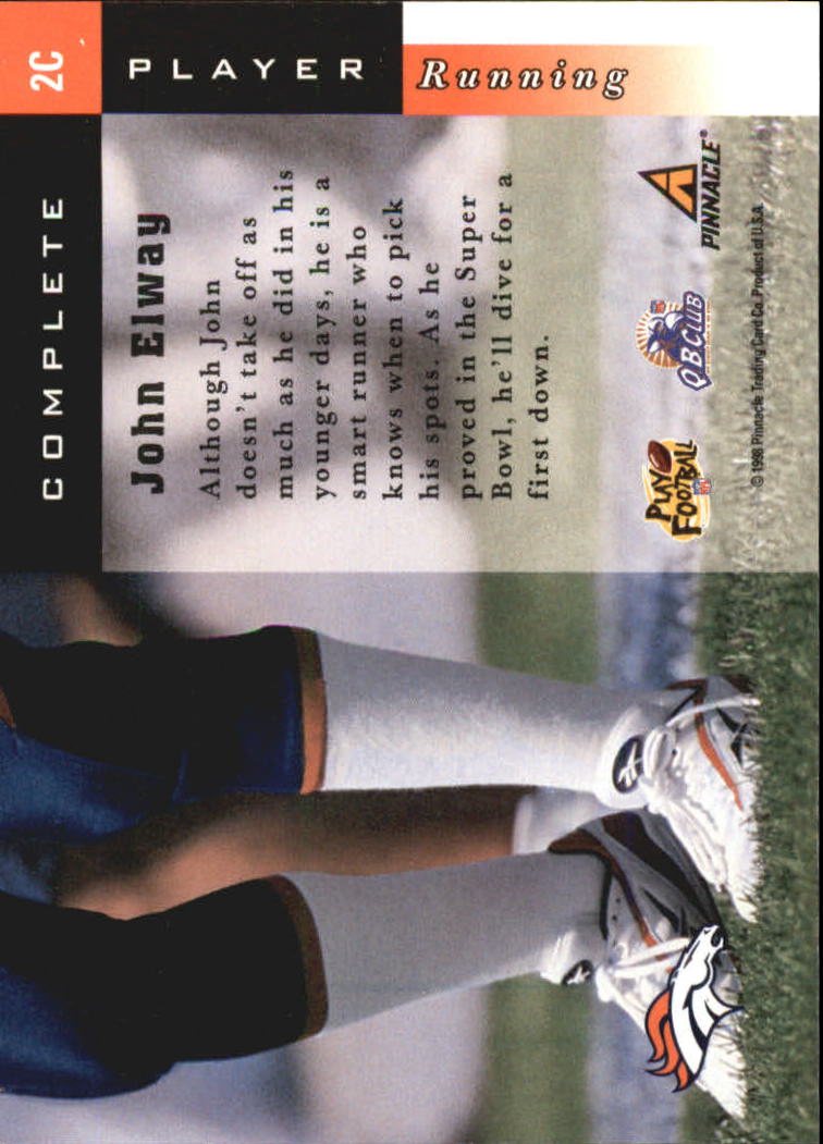 1998 Score Complete Players #2C John Elway back image