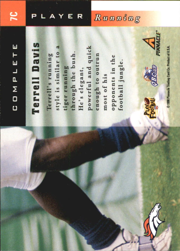 1998 Score Complete Players #7C Terrell Davis back image
