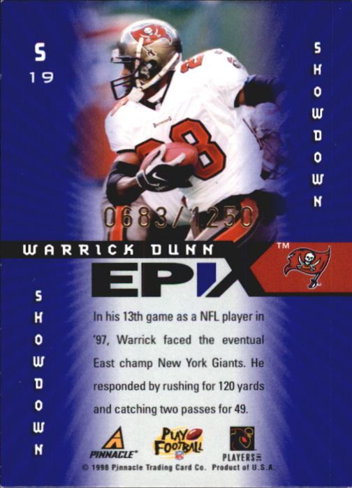 1998 Score Epix Hobby Purple #S19 W.Dunn Showdown back image