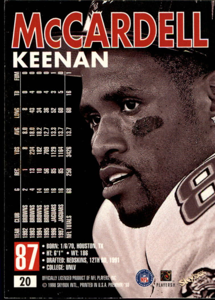 B6742- 1998 Skybox Premium FB Cards 1-250 +Inserts -You Pick- 15+ FREE US SHIP - Picture 39 of 433