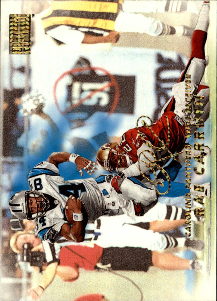 1998 Skybox Metal Universe Rae Carruth Carolina Panthers #12