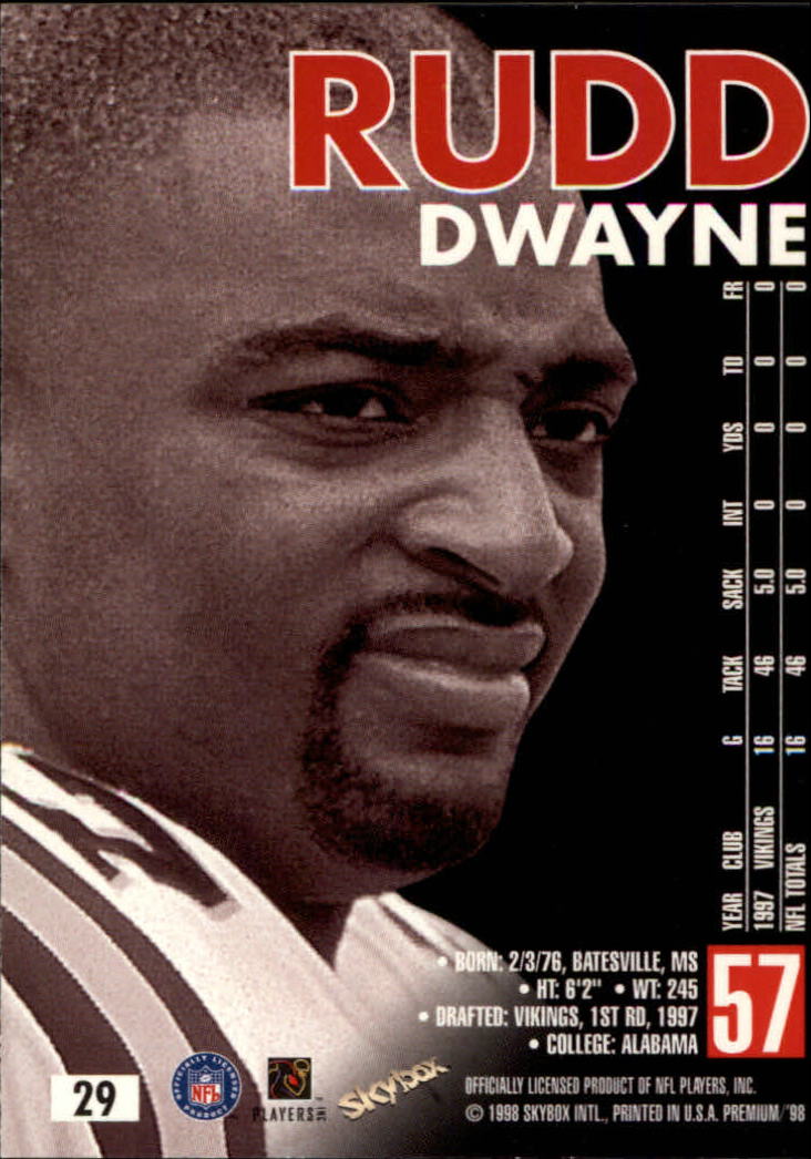 B6742- 1998 Skybox Premium FB Cards 1-250 +Inserts -You Pick- 15+ FREE US SHIP - Picture 57 of 433