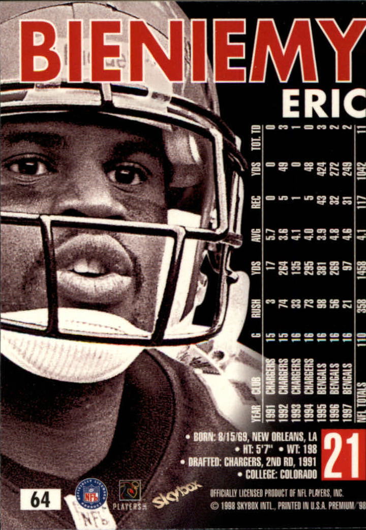 B6742- 1998 Skybox Premium FB Cards 1-250 +Inserts -You Pick- 15+ FREE US SHIP - Picture 123 of 433