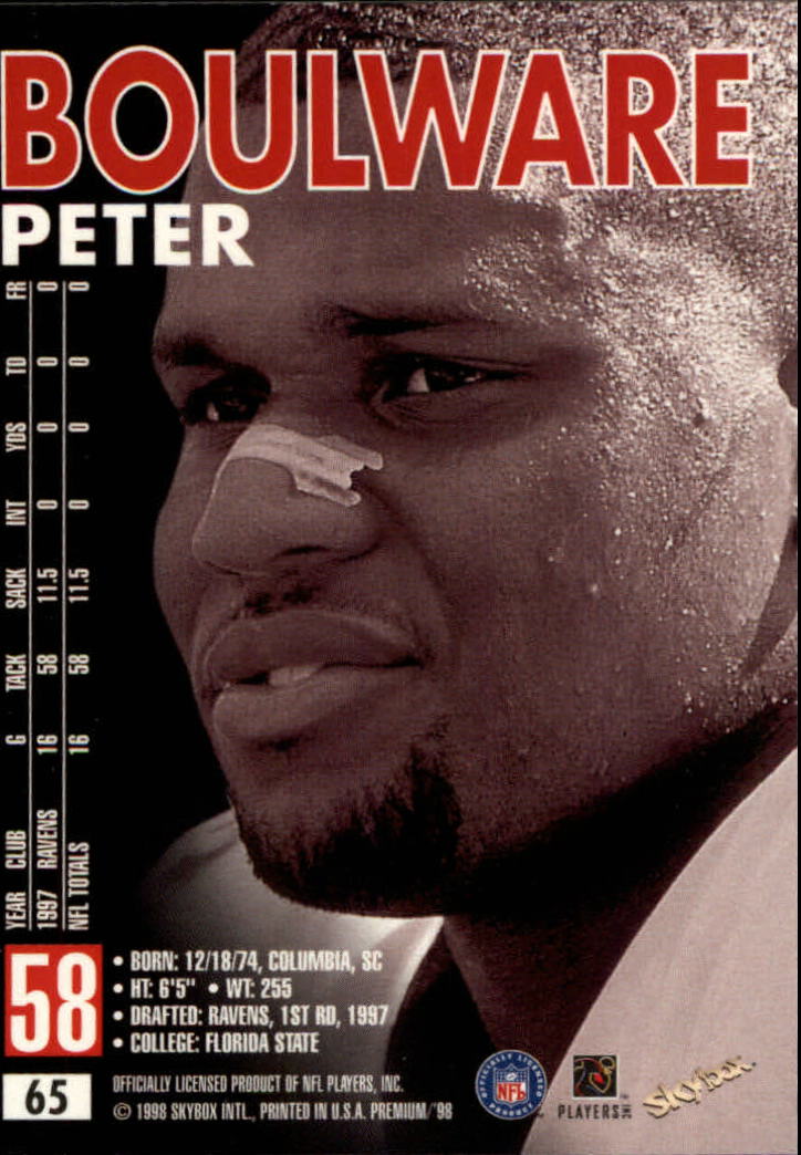 B6742- 1998 Skybox Premium FB Cards 1-250 +Inserts -You Pick- 15+ FREE US SHIP - Picture 125 of 433