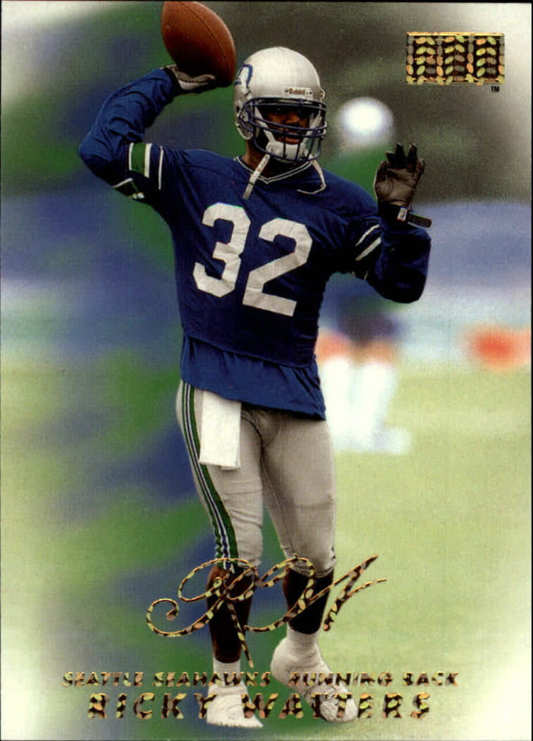 RICKY WATTERS SEATTLE SEAHAWKS 5 X PRO BOWL ACTION SIGNED 8x10