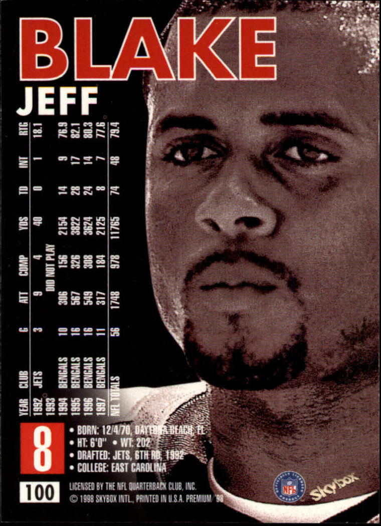 B6742- 1998 Skybox Premium FB Cards 1-250 +Inserts -You Pick- 15+ FREE US SHIP - Picture 193 of 433