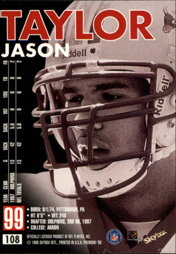 B6742- 1998 Skybox Premium FB Cards 1-250 +Inserts -You Pick- 15+ FREE US SHIP - Picture 209 of 433
