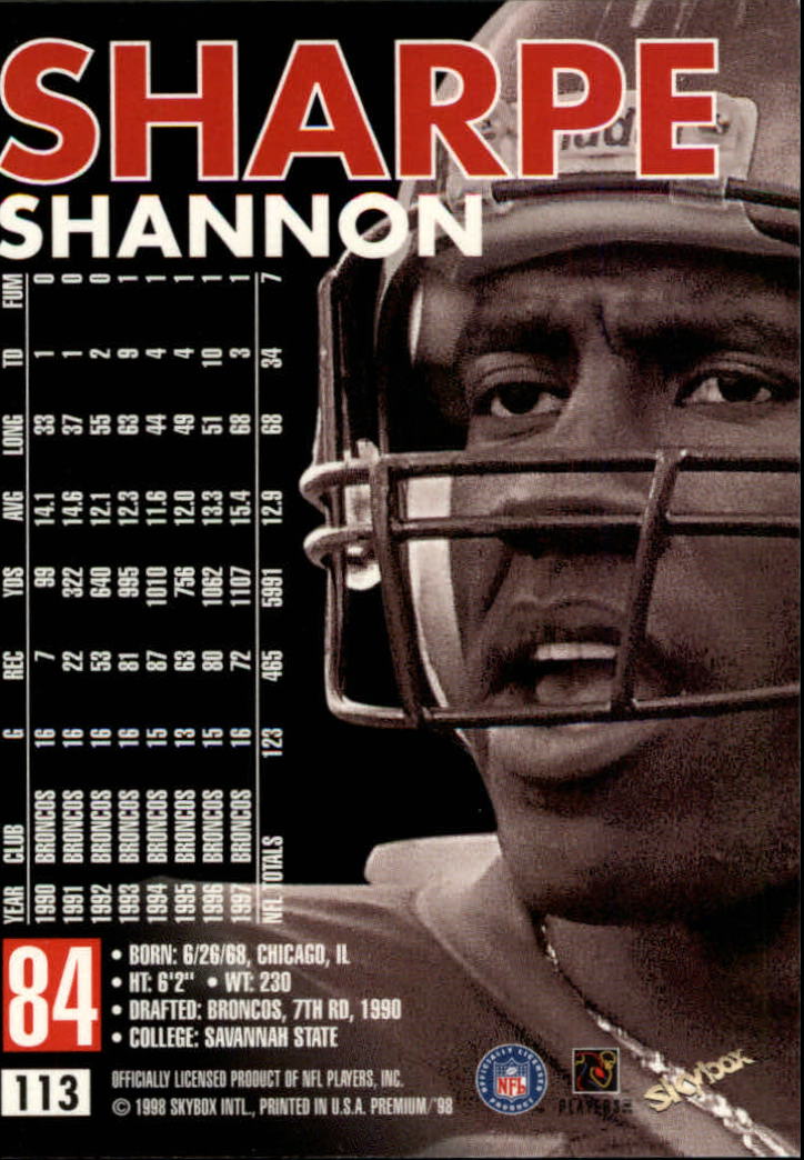 B6742- 1998 Skybox Premium FB Cards 1-250 +Inserts -You Pick- 15+ FREE US SHIP - Picture 217 of 433