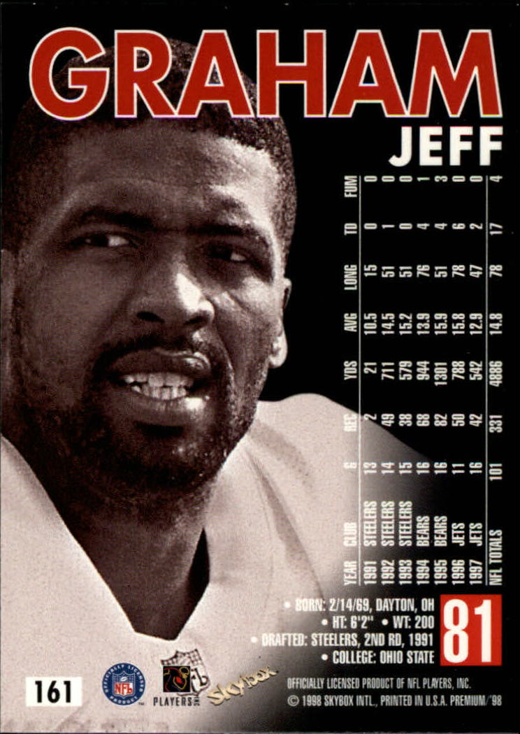 B6742- 1998 Skybox Premium FB Cards 1-250 +Inserts -You Pick- 15+ FREE US SHIP - Picture 311 of 433