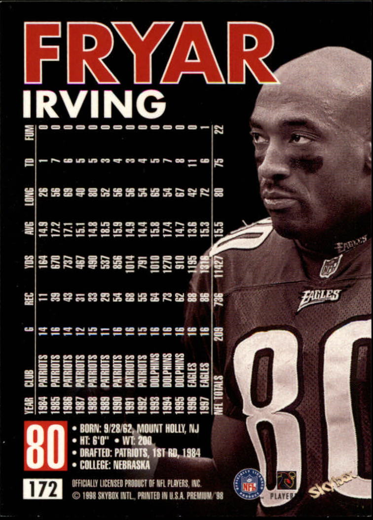 B6742- 1998 Skybox Premium FB Cards 1-250 +Inserts -You Pick- 15+ FREE US SHIP - Picture 333 of 433