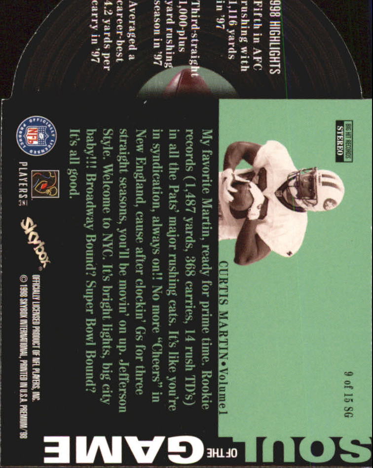 B6742- 1998 Skybox Premium FB Cards 1-250 +Inserts -You Pick- 15+ FREE US SHIP - Picture 429 of 433