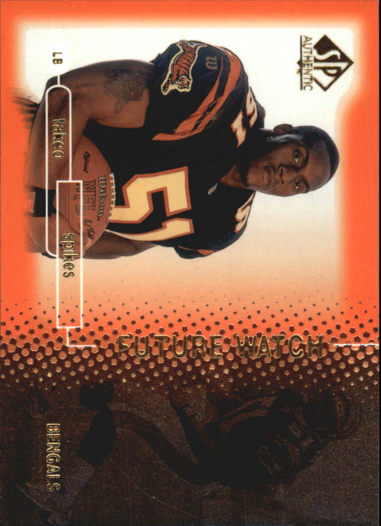 1998 SP Authentic #8 Takeo Spikes RC