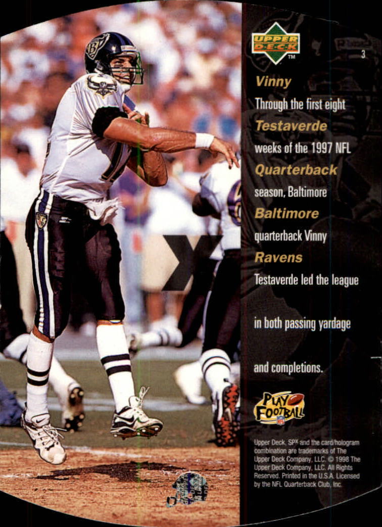 A8125- 1998 SPx Steel Football Parallel Cards 1-50 -You Pick- 15+ FREE US SHIP - Picture 7 of 53