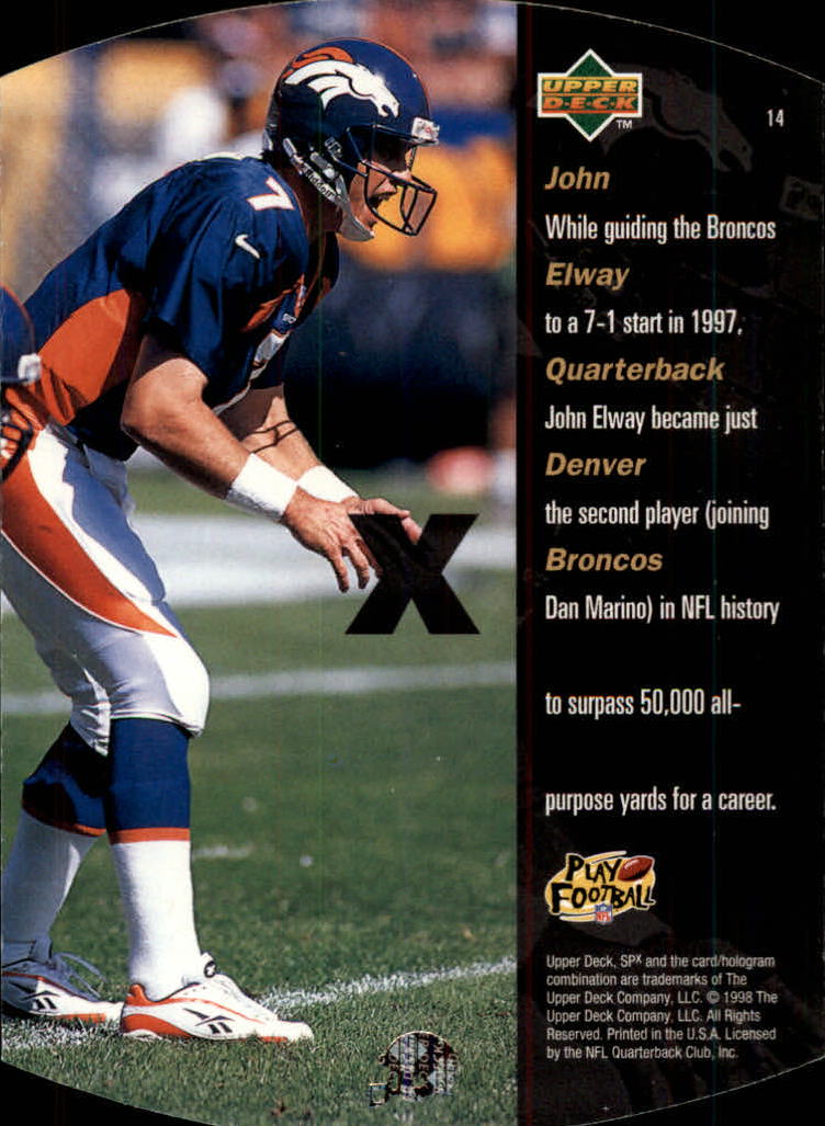 A8125- 1998 SPx Steel Football Parallel Cards 1-50 -You Pick- 15+ FREE US SHIP - Picture 11 of 53