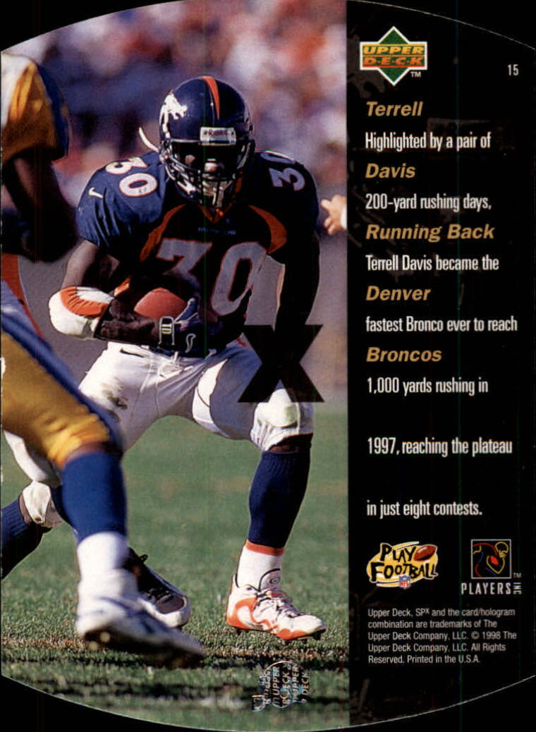 A8125- 1998 SPx Steel Football Parallel Cards 1-50 -You Pick- 15+ FREE US SHIP - Picture 13 of 53