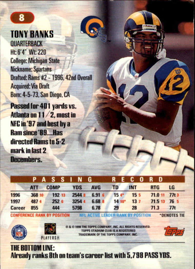 A8174- 1998 Stadium Club FB #s 1-195 +Inserts +CL -You Pick- 15+ FREE US SHIP - Picture 7 of 208