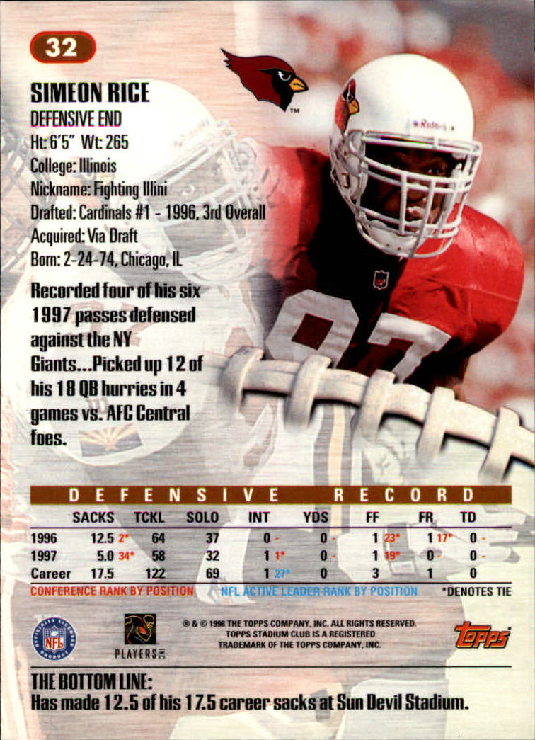 A8174- 1998 Stadium Club FB #s 1-195 +Inserts +CL -You Pick- 15+ FREE US SHIP - Picture 41 of 208