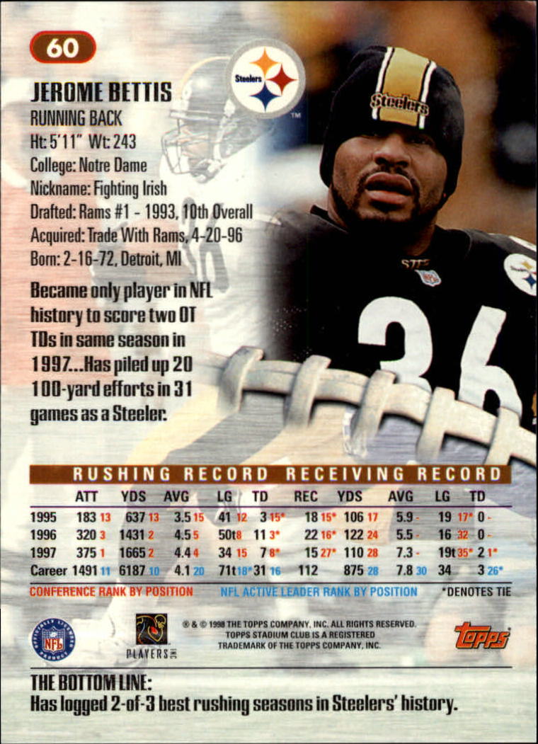 A8174- 1998 Stadium Club FB #s 1-195 +Inserts +CL -You Pick- 15+ FREE US SHIP - Picture 73 of 208