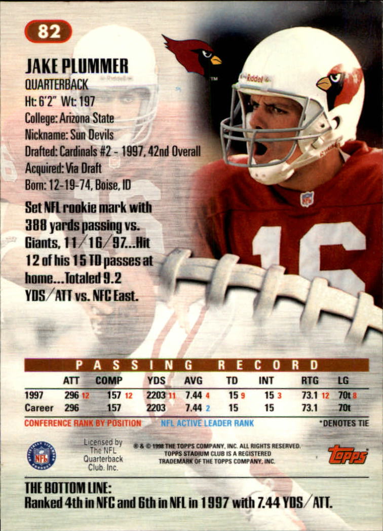 A8174- 1998 Stadium Club FB #s 1-195 +Inserts +CL -You Pick- 15+ FREE US SHIP - Picture 91 of 208