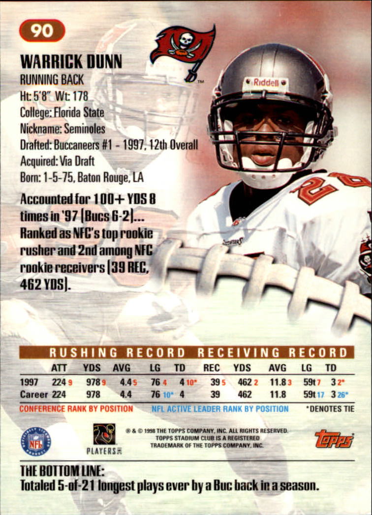 A8174- 1998 Stadium Club FB #s 1-195 +Inserts +CL -You Pick- 15+ FREE US SHIP - Picture 101 of 208