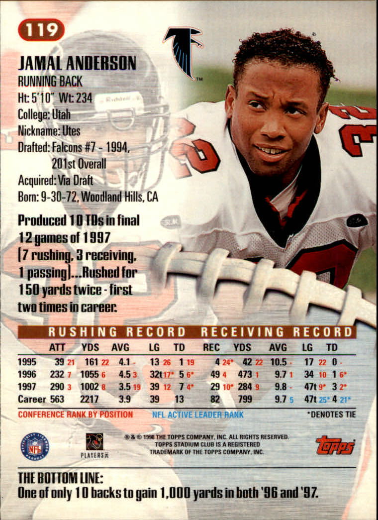 A8174- 1998 Stadium Club FB #s 1-195 +Inserts +CL -You Pick- 15+ FREE US SHIP - Picture 135 of 208
