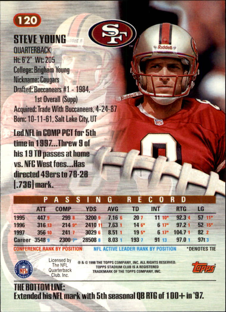 A8174- 1998 Stadium Club FB #s 1-195 +Inserts +CL -You Pick- 15+ FREE US SHIP - Picture 137 of 208