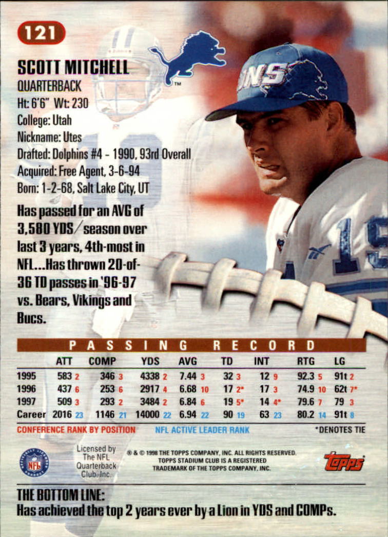 A8174- 1998 Stadium Club FB #s 1-195 +Inserts +CL -You Pick- 15+ FREE US SHIP - Picture 139 of 208