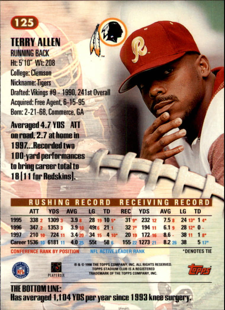A8174- 1998 Stadium Club FB #s 1-195 +Inserts +CL -You Pick- 15+ FREE US SHIP - Picture 143 of 208