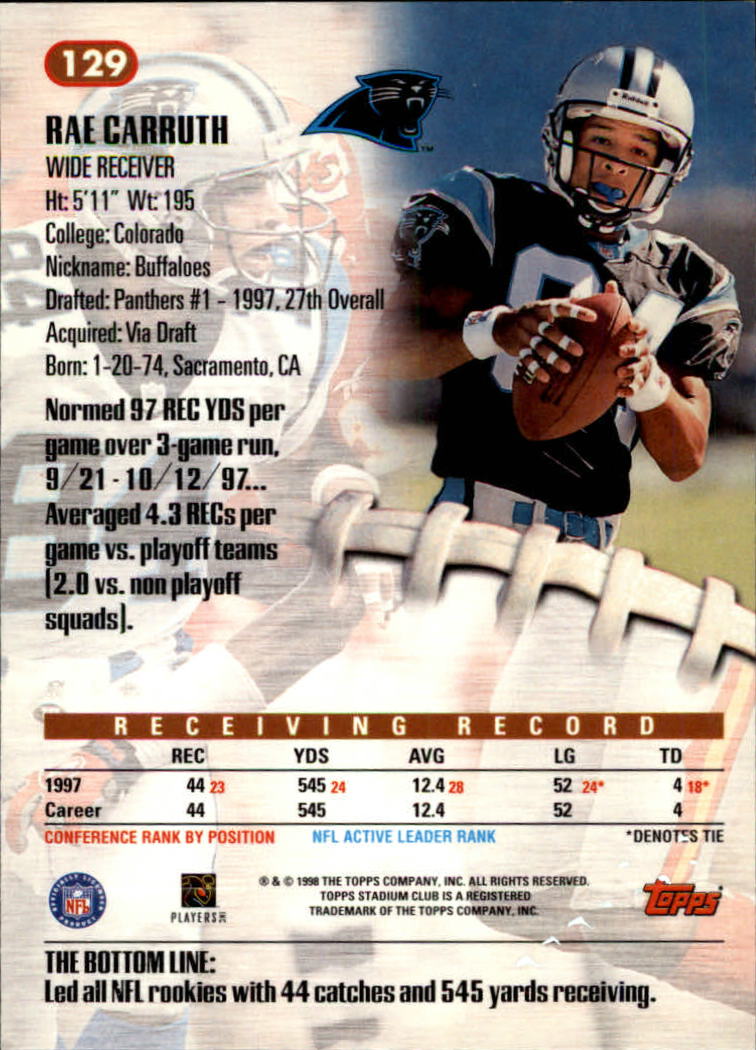 A8174- 1998 Stadium Club FB #s 1-195 +Inserts +CL -You Pick- 15+ FREE US SHIP - Picture 147 of 208