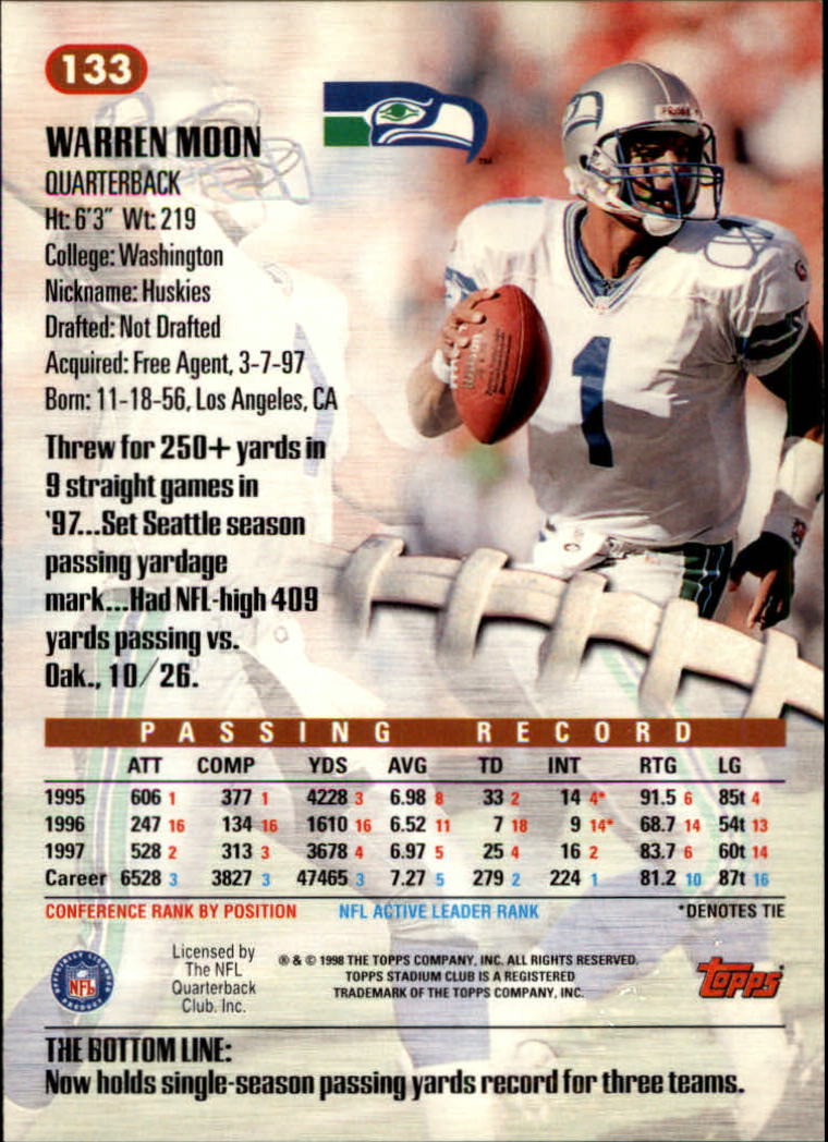 A8174- 1998 Stadium Club FB #s 1-195 +Inserts +CL -You Pick- 15+ FREE US SHIP - Picture 149 of 208