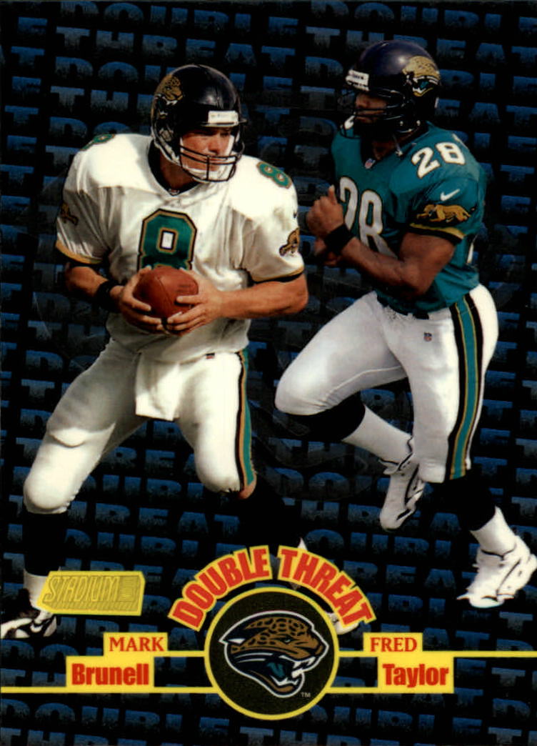 1998 Stadium Club Double Threat #DT6 M.Brunell/F.Taylor