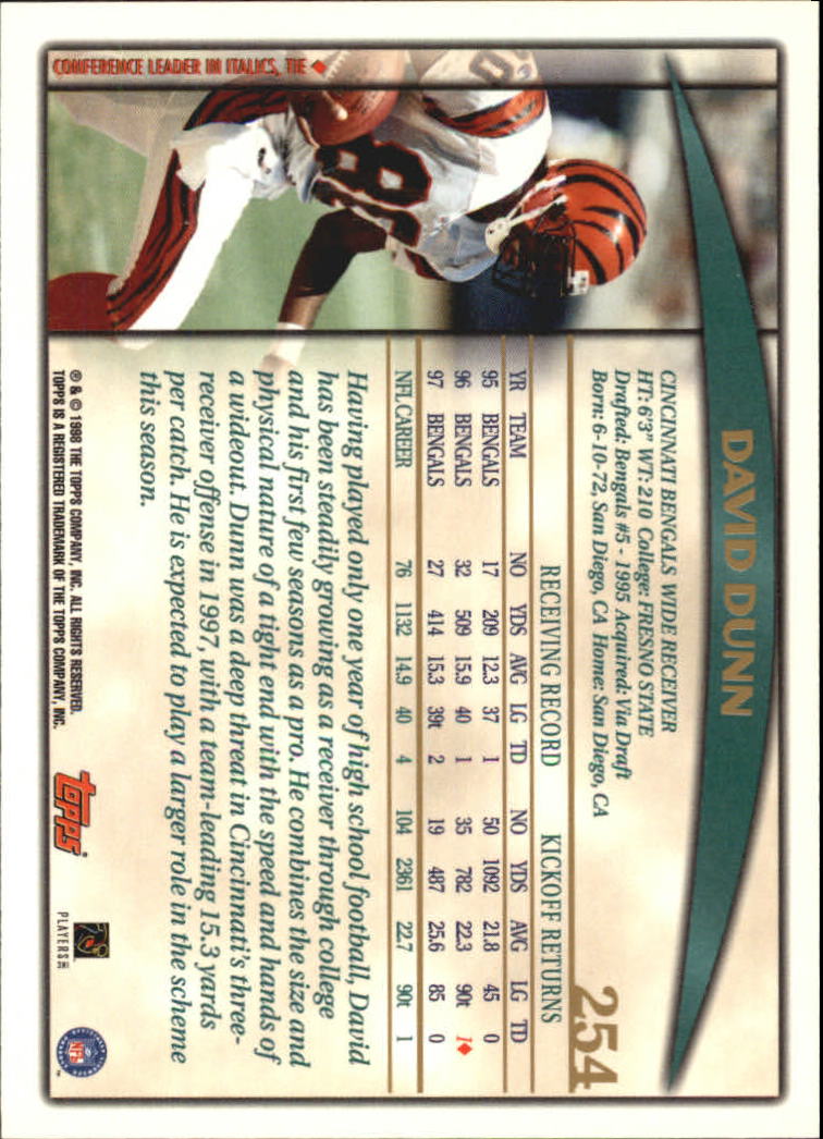A0820- 1998 Topps Football Cards 251-360 +Rookies -You Pick- 15+ FREE US SHIP - Picture 9 of 189