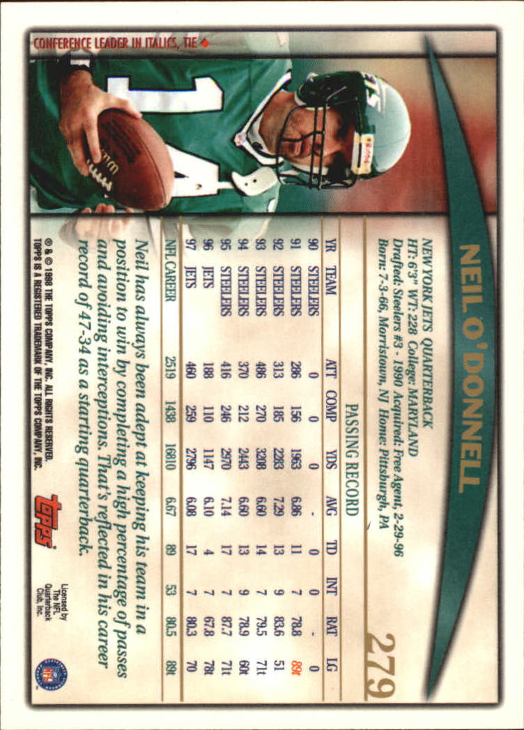 A0820- 1998 Topps Football Cards 251-360 +Rookies -You Pick- 15+ FREE US SHIP - Picture 55 of 189