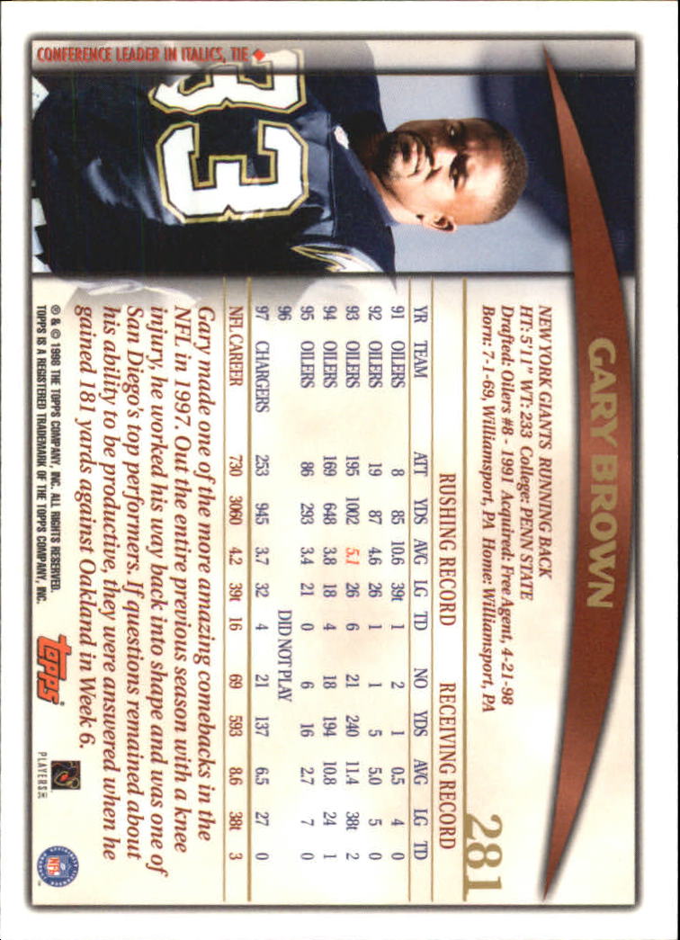 A0820- 1998 Topps Football Cards 251-360 +Rookies -You Pick- 15+ FREE US SHIP - Picture 59 of 189