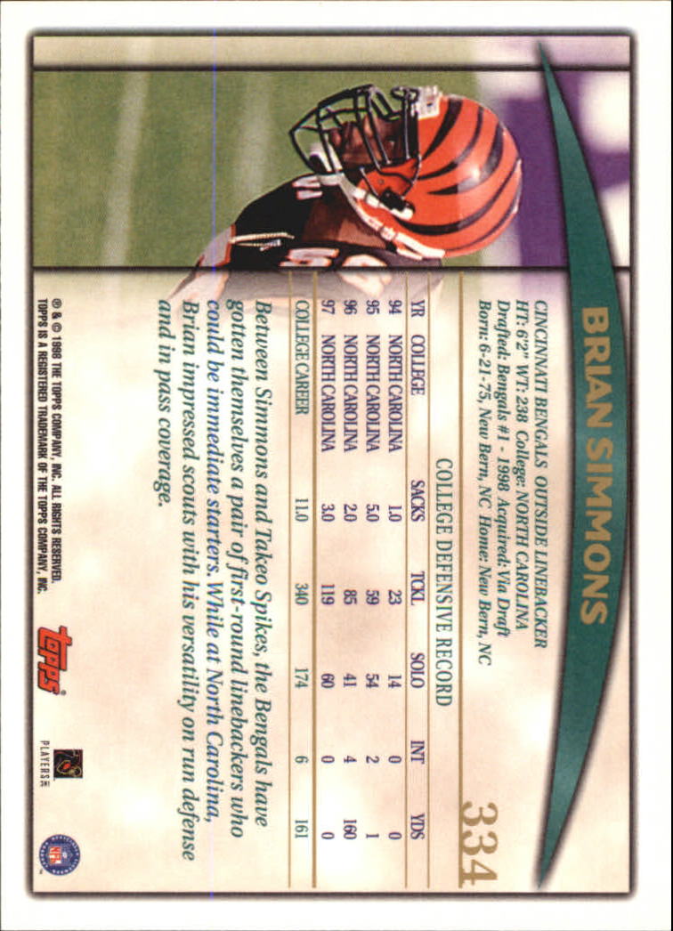 A0820- 1998 Topps Football Cards 251-360 +Rookies -You Pick- 15+ FREE US SHIP - Picture 155 of 189