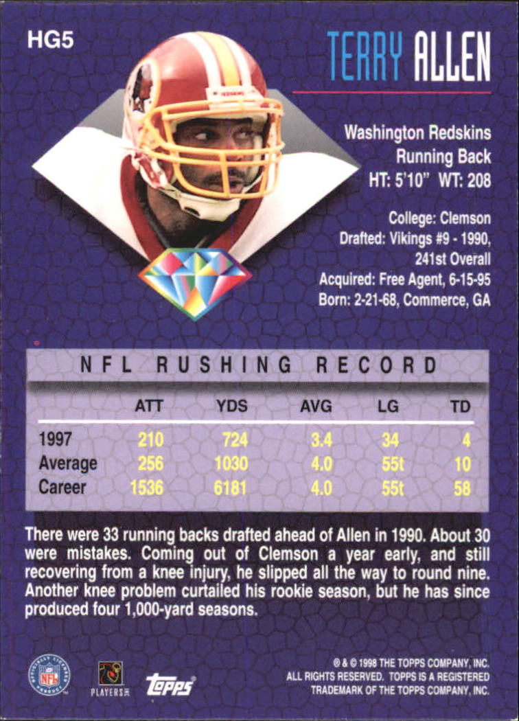 A0820- 1998 Topps Football Cards 251-360 +Rookies -You Pick- 15+ FREE US SHIP - Picture 177 of 189