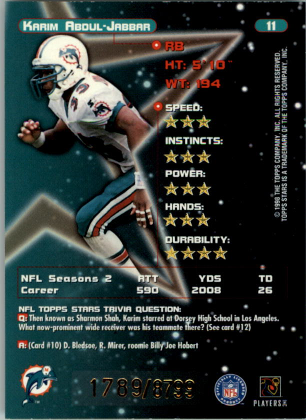 B0108- 1998 Topps Stars FB Card #s 1-150 +Rookies -You Pick- 15+ FREE US SHIP - Picture 17 of 228