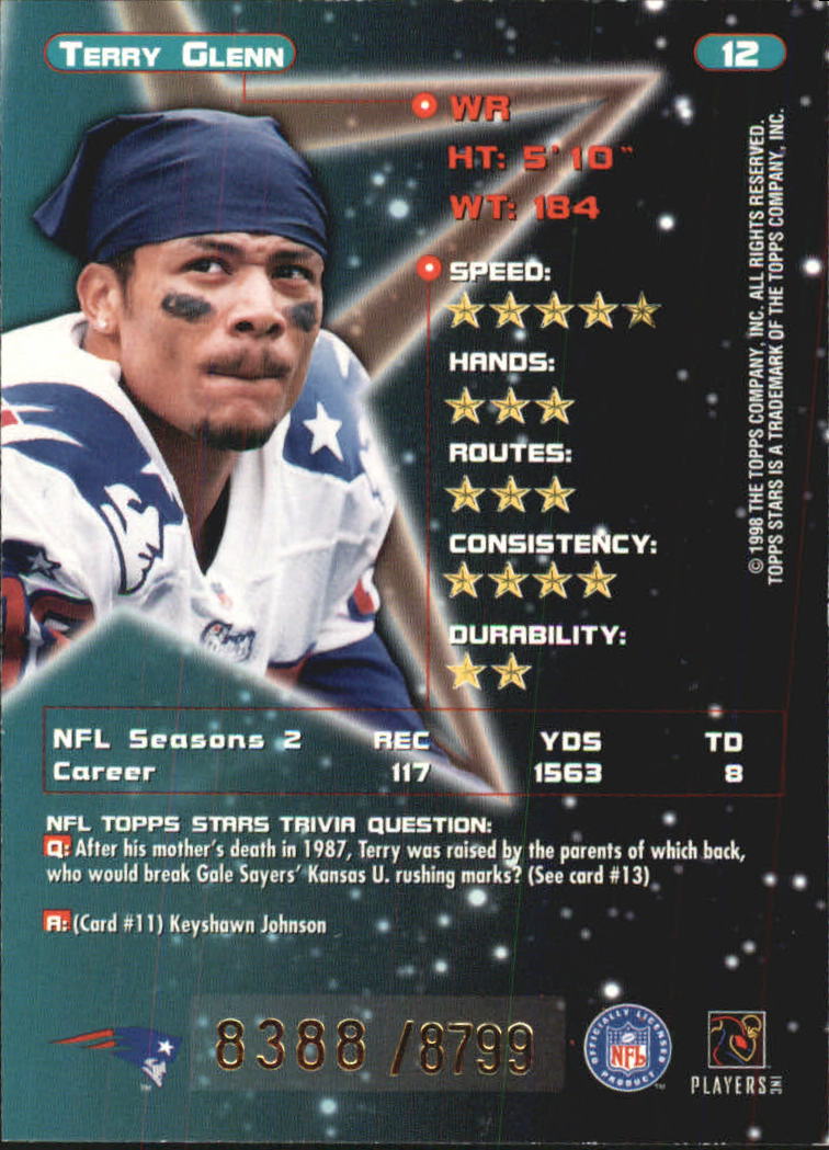 B0108- 1998 Topps Stars FB Card #s 1-150 +Rookies -You Pick- 15+ FREE US SHIP - Picture 19 of 228