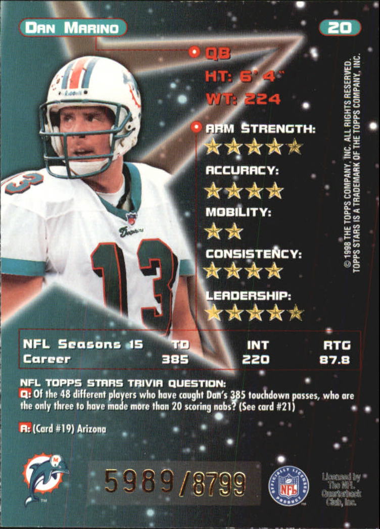 B0108- 1998 Topps Stars FB Card #s 1-150 +Rookies -You Pick- 15+ FREE US SHIP - Picture 31 of 228