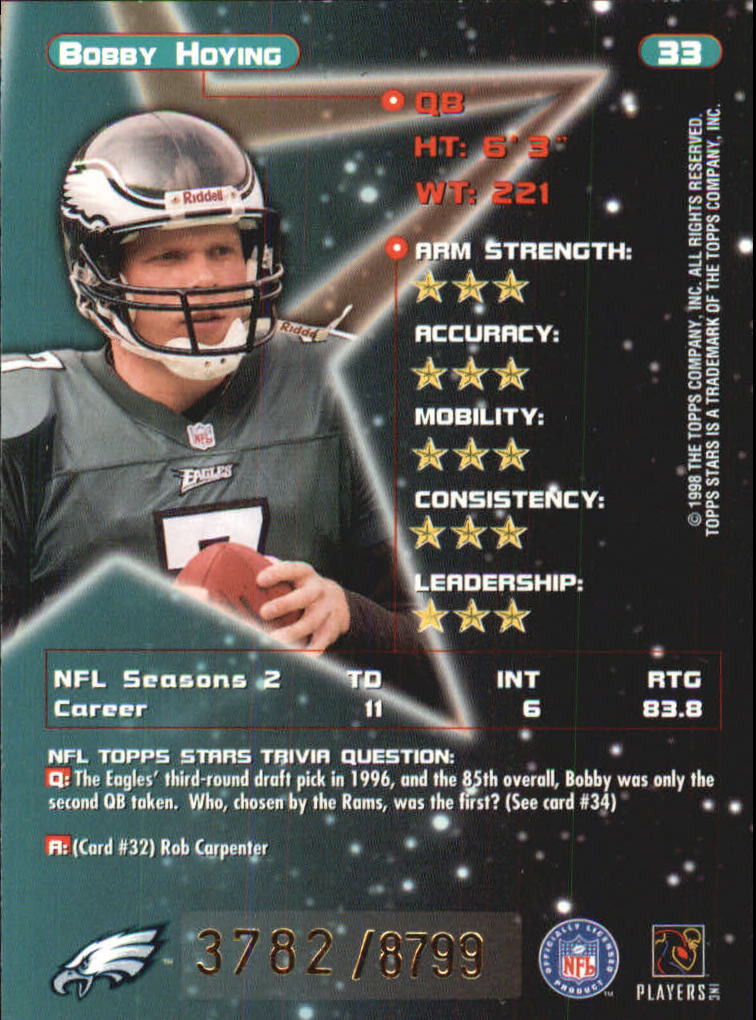 B0108- 1998 Topps Stars FB Card #s 1-150 +Rookies -You Pick- 15+ FREE US SHIP - Picture 47 of 228