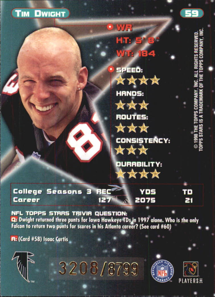 B0108- 1998 Topps Stars FB Card #s 1-150 +Rookies -You Pick- 15+ FREE US SHIP - Picture 95 of 228