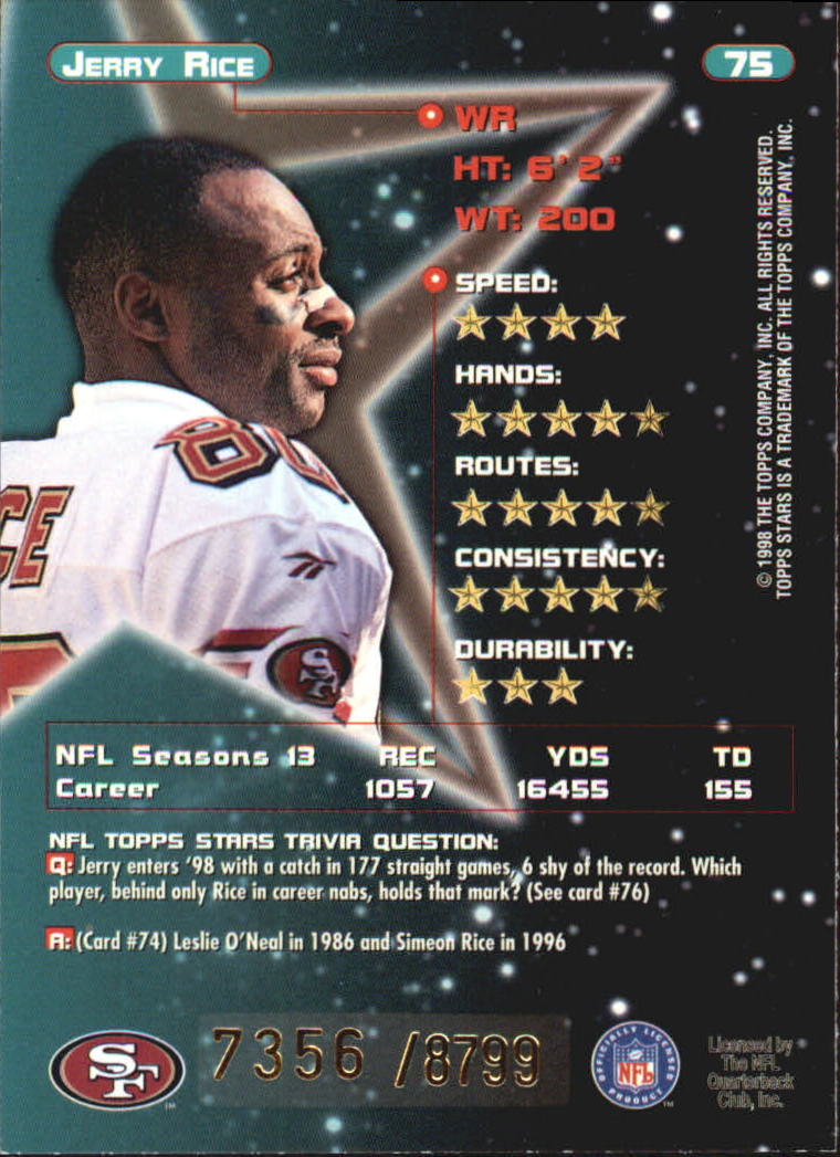 B0108- 1998 Topps Stars FB Card #s 1-150 +Rookies -You Pick- 15+ FREE US SHIP - Picture 113 of 228