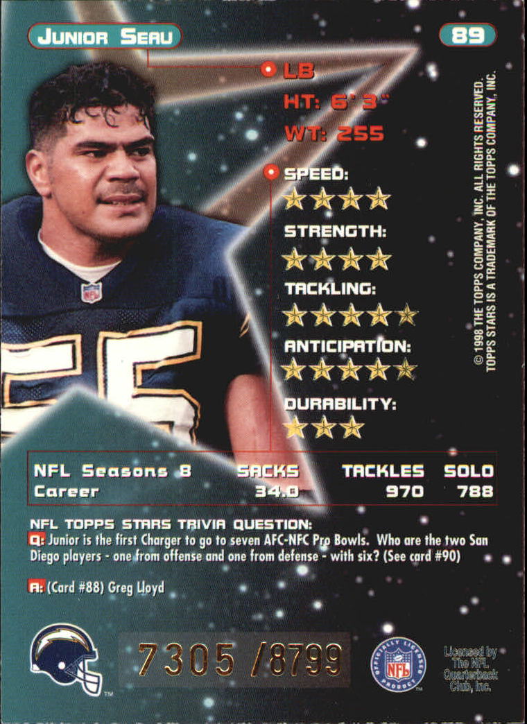 B0108- 1998 Topps Stars FB Card #s 1-150 +Rookies -You Pick- 15+ FREE US SHIP - Picture 137 of 228