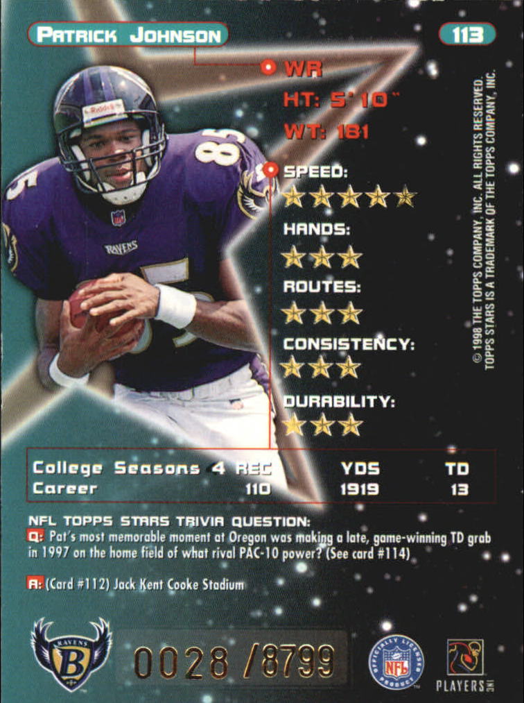 B0108- 1998 Topps Stars FB Card #s 1-150 +Rookies -You Pick- 15+ FREE US SHIP - Picture 181 of 228