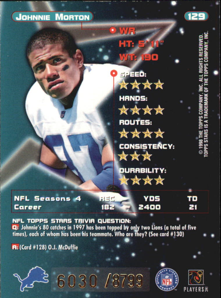 B0108- 1998 Topps Stars FB Card #s 1-150 +Rookies -You Pick- 15+ FREE US SHIP - Picture 202 of 228