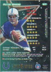 1998 Topps Stars Bronze #67 Peyton Manning back image