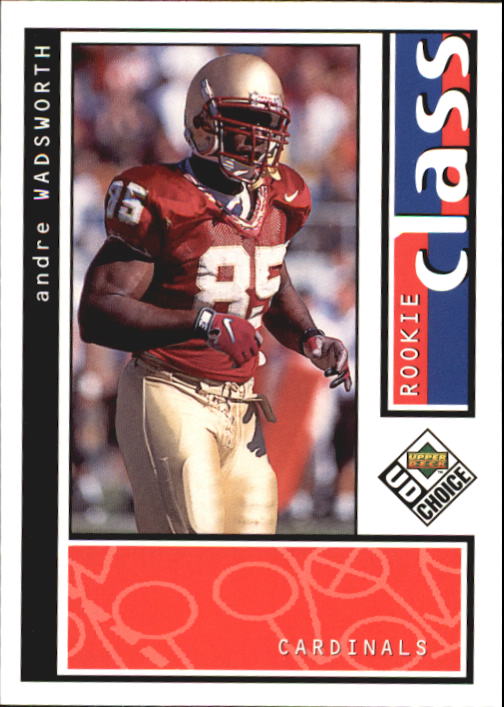 1998 UD Choice #196 Andre Wadsworth RC