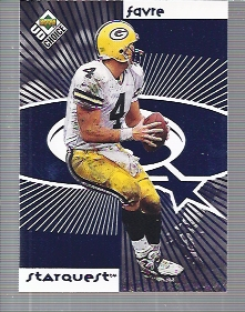 1998 UD Choice Starquest/Rookquest Blue #SR4 B.Favre/V.Holliday
