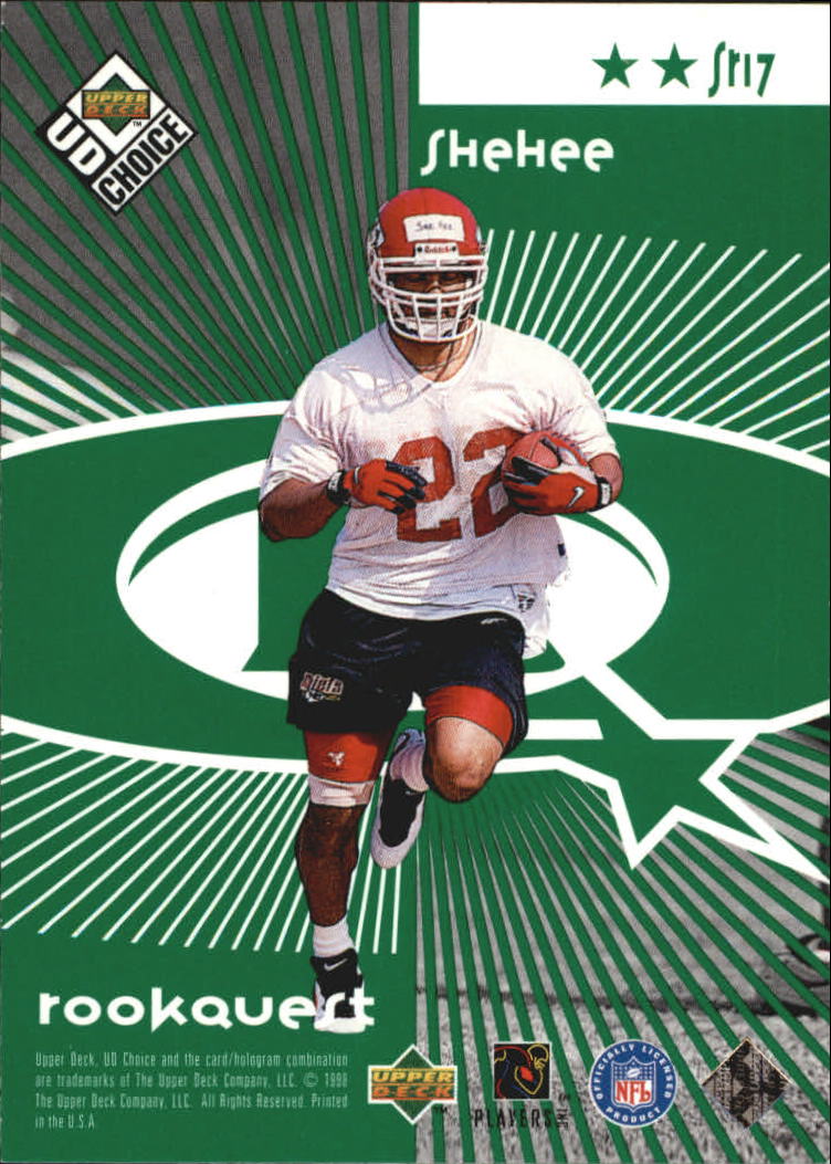 1998 UD Choice Starquest/Rookquest Green #SR17 C.Dillon/R.Shehee back image