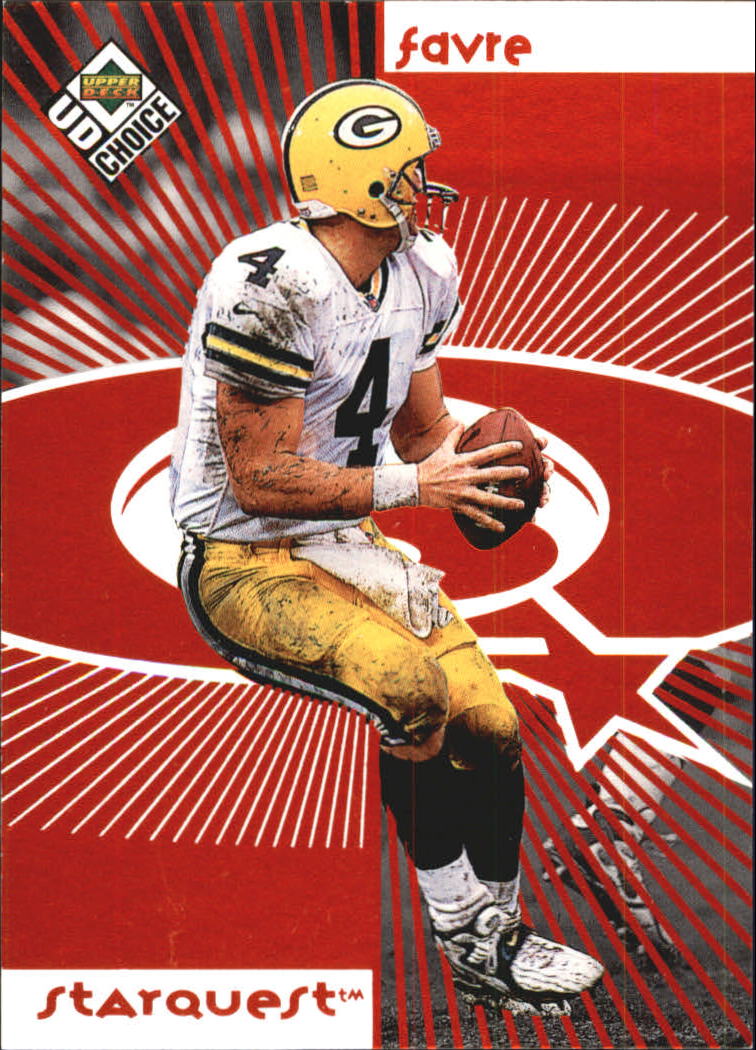1998 UD Choice Starquest/Rookquest Red #SR4 B.Favre/V.Holliday